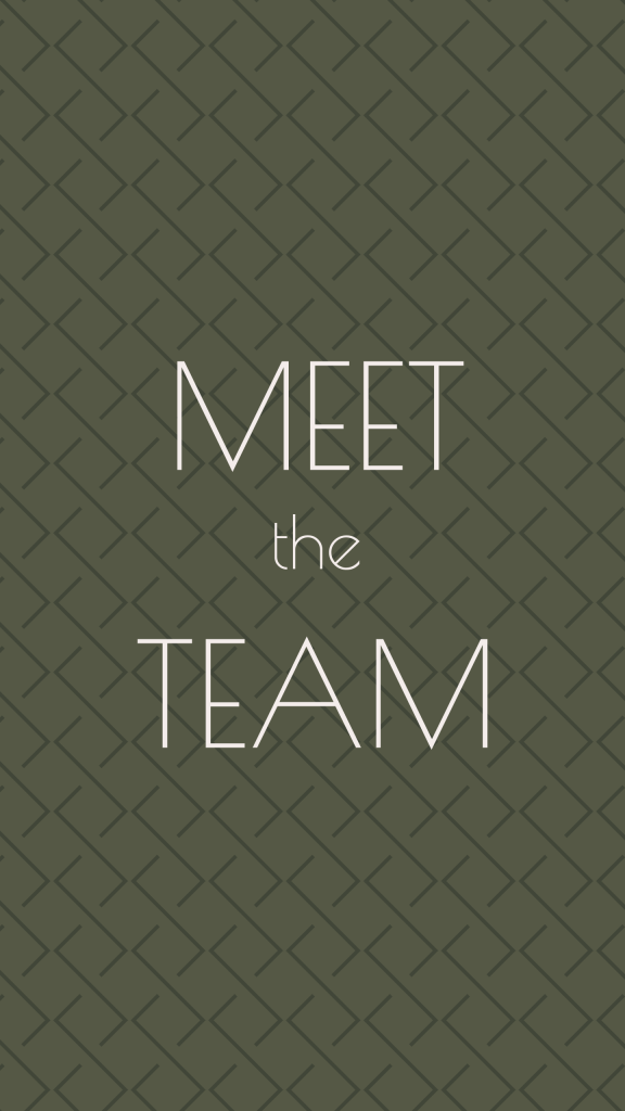 1876 Restaurant und Sittardsberg Hotel Reels Vorlage als Overlay mit grünem Hintergrund darauf der Text "Meet the Team". | Kremer Signature Design